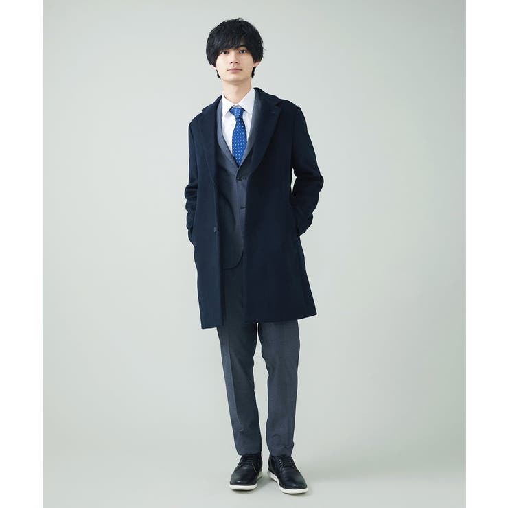 S-XXL】ウールチェスターコート[品番：ITKW0007245]｜a.v.v【MEN