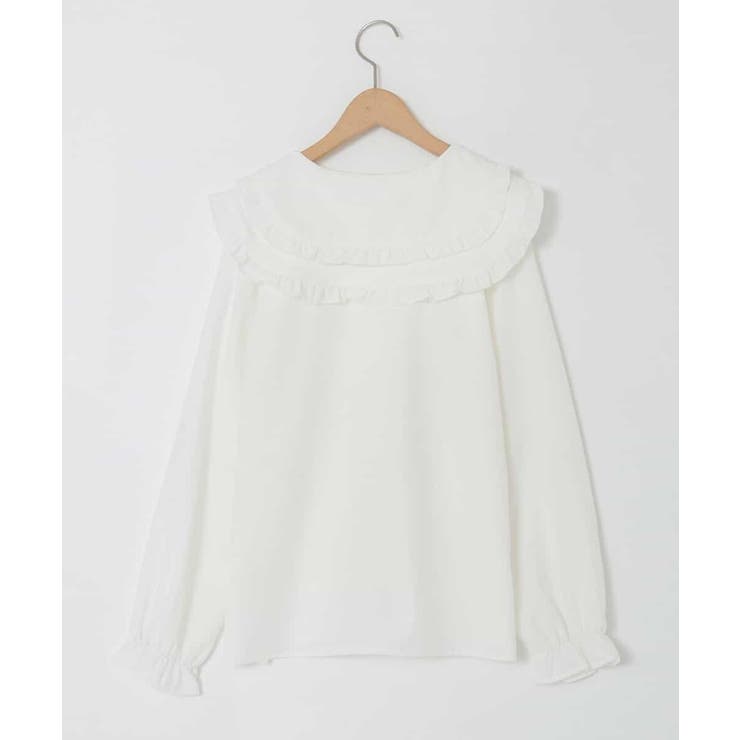 [140-150]ダブルフリルカラーブラウス | a.v.v【KIDS】 | 詳細画像5 