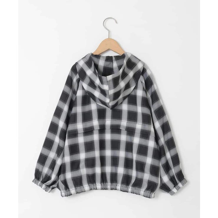 [130-160]フーディーチェックシャツブルゾン | a.v.v【KIDS】 | 詳細画像5 