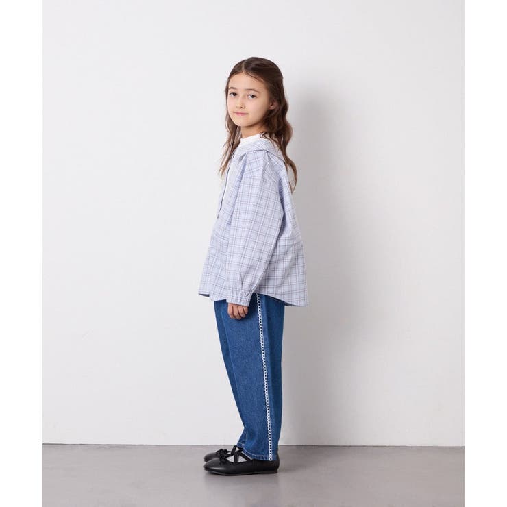 [130-160]スプリングチェックレイヤード風ブラウス | a.v.v【KIDS】 | 詳細画像10 