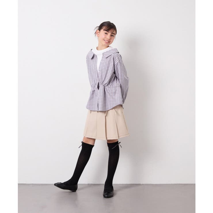 [130-160]スプリングチェックレイヤード風ブラウス | a.v.v【KIDS】 | 詳細画像20 