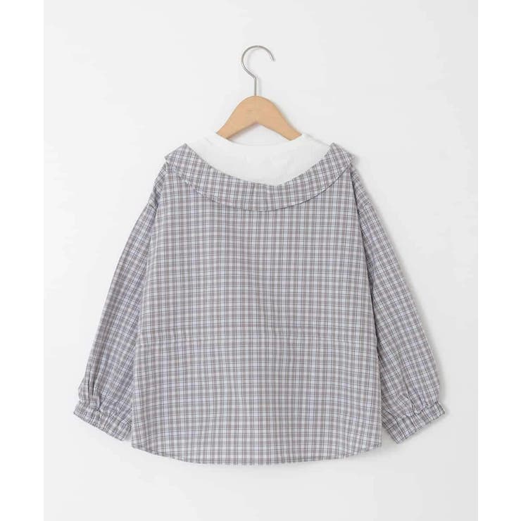 [130-160]スプリングチェックレイヤード風ブラウス | a.v.v【KIDS】 | 詳細画像22 