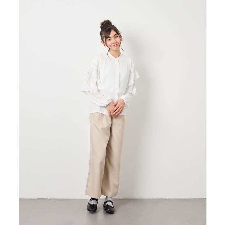 [130-160]袖フリルブラウス | a.v.v【KIDS】 | 詳細画像10 