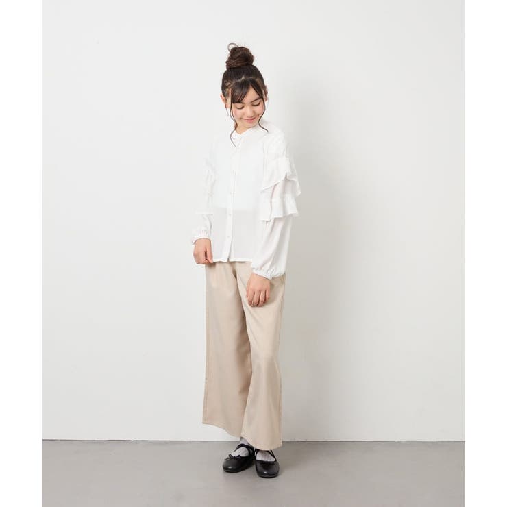 [130-160]袖フリルブラウス | a.v.v【KIDS】 | 詳細画像11 