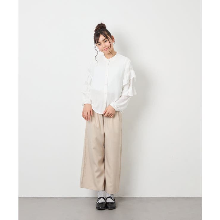 [130-160]袖フリルブラウス | a.v.v【KIDS】 | 詳細画像8 