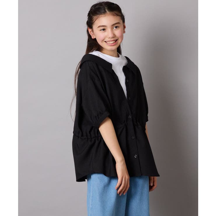 [140-150]麻調レイヤード風ブラウス | a.v.v【KIDS】 | 詳細画像15 