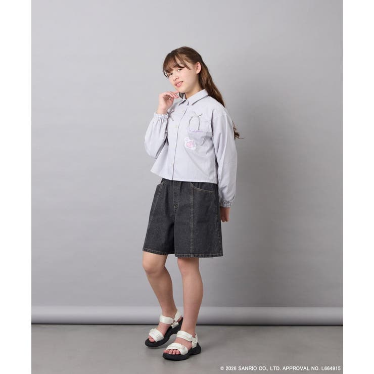 [120-150]【数量限定】[クロミ]ストライプシャツ | a.v.v【KIDS】 | 詳細画像6 