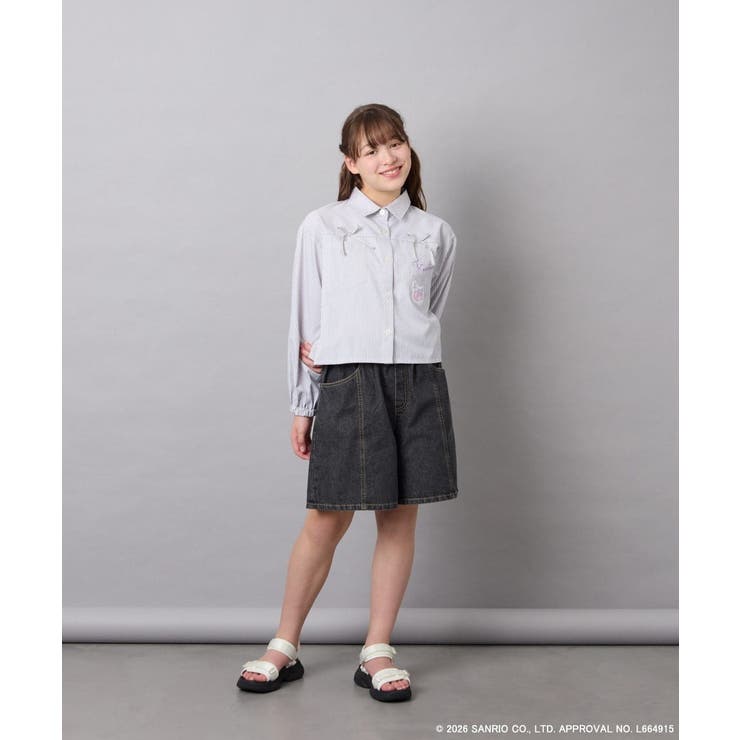 [120-150]【数量限定】[クロミ]ストライプシャツ | a.v.v【KIDS】 | 詳細画像7 