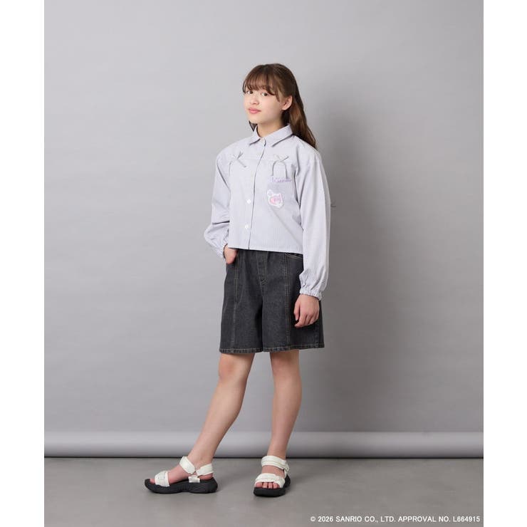 [120-150]【数量限定】[クロミ]ストライプシャツ | a.v.v【KIDS】 | 詳細画像8 