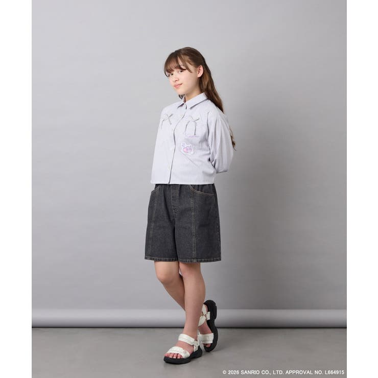 [120-150]【数量限定】[クロミ]ストライプシャツ | a.v.v【KIDS】 | 詳細画像9 