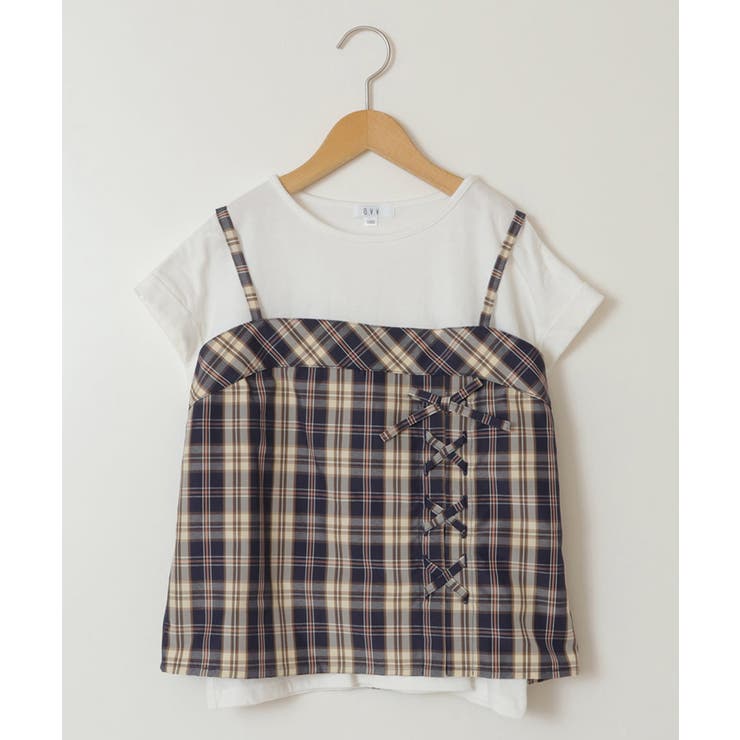 [100-130]【セットアップ対応】レースアップドッキングTシャツ | a.v.v【KIDS】 | 詳細画像26 