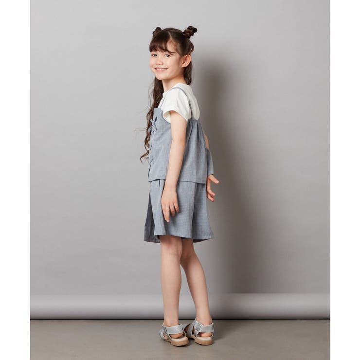 [100-130]【セットアップ対応】レースアップドッキングTシャツ | a.v.v【KIDS】 | 詳細画像9 