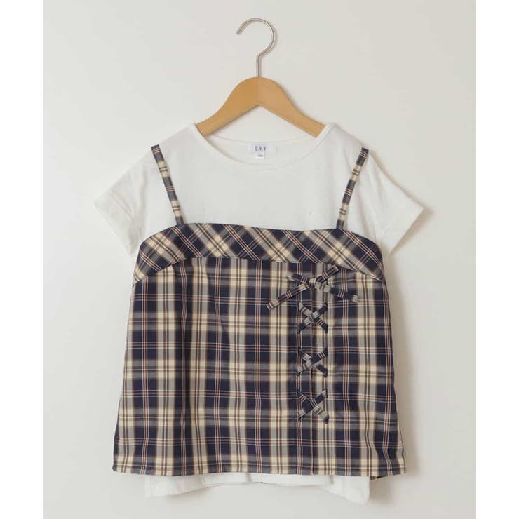 [160]【セットアップ対応】レースアップドッキングTシャツ | a.v.v【KIDS】 | 詳細画像26 