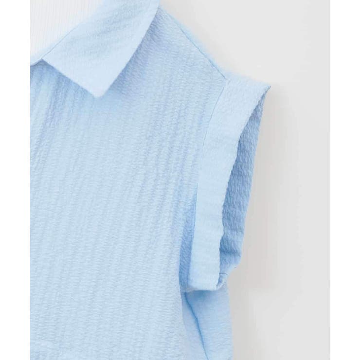 【接触冷感/ジメジメ対策】[120-160]ポコポコレイヤード風ブラウス | a.v.v【KIDS】 | 詳細画像29 