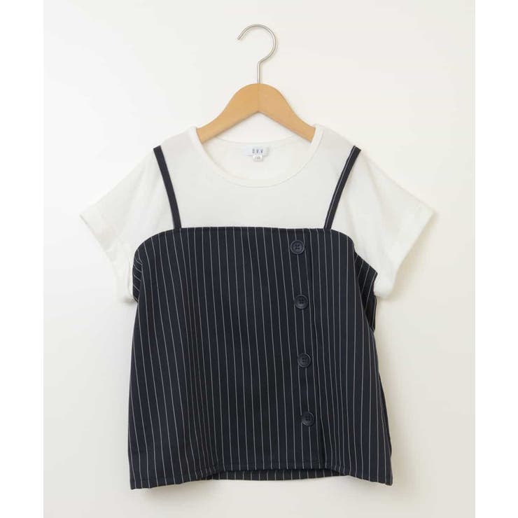 [100-130]【セットアップ対応】ビスチェドッキング風トップス | a.v.v【KIDS】 | 詳細画像13 