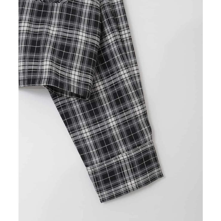 [130-160]クロップドチェックリボンシャツ | a.v.v【KIDS】 | 詳細画像20 