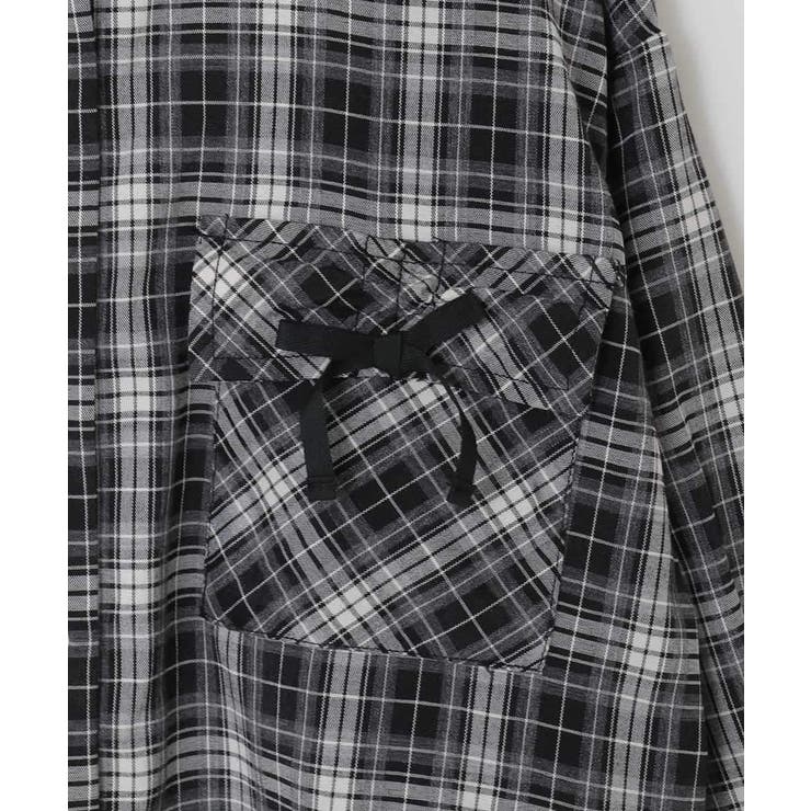[130-160]クロップドチェックリボンシャツ | a.v.v【KIDS】 | 詳細画像23 