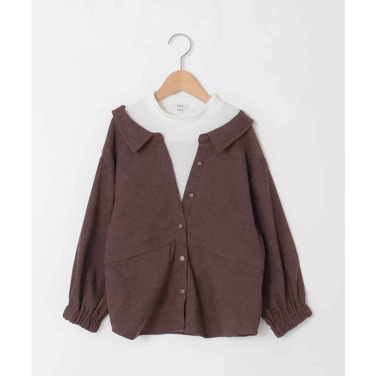 【セットアップ可能】[120-160]ブライトコールレイヤードフウブラウス | a.v.v【KIDS】 | 詳細画像36 