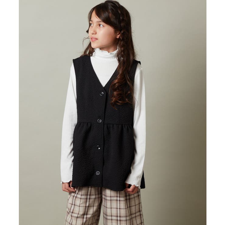 [140-150]【セットアップ対応】ペプラムギャザージレ | a.v.v【KIDS】 | 詳細画像10 