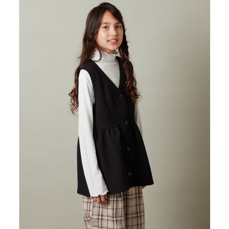 [140-150]【セットアップ対応】ペプラムギャザージレ | a.v.v【KIDS】 | 詳細画像12 