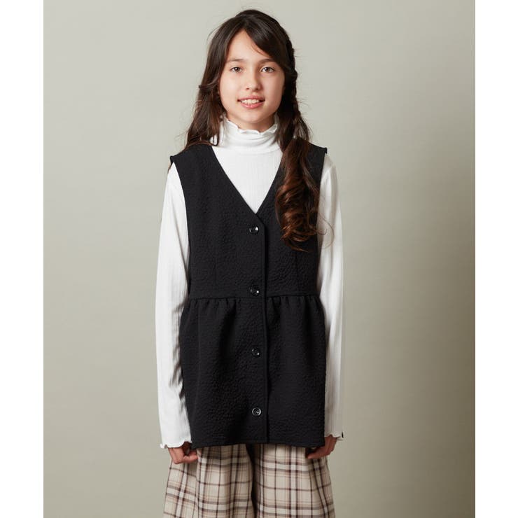 [140-150]【セットアップ対応】ペプラムギャザージレ | a.v.v【KIDS】 | 詳細画像13 