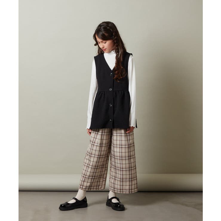 [140-150]【セットアップ対応】ペプラムギャザージレ | a.v.v【KIDS】 | 詳細画像14 