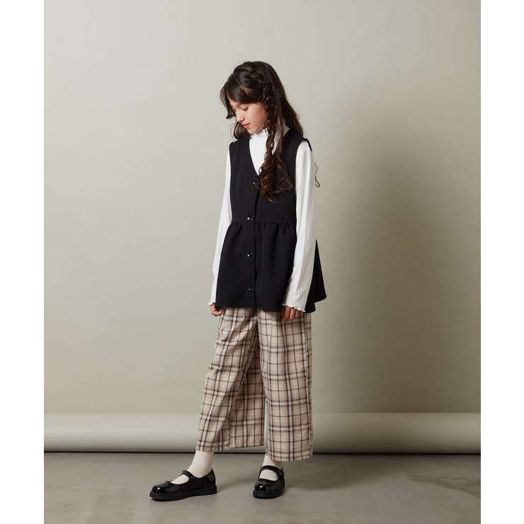 [140-150]【セットアップ対応】ペプラムギャザージレ | a.v.v【KIDS】 | 詳細画像17 