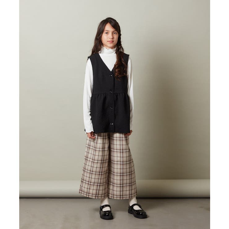 [140-150]【セットアップ対応】ペプラムギャザージレ | a.v.v【KIDS】 | 詳細画像18 