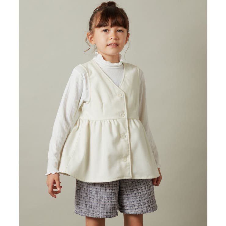 [140-150]【セットアップ対応】ペプラムギャザージレ | a.v.v【KIDS】 | 詳細画像5 