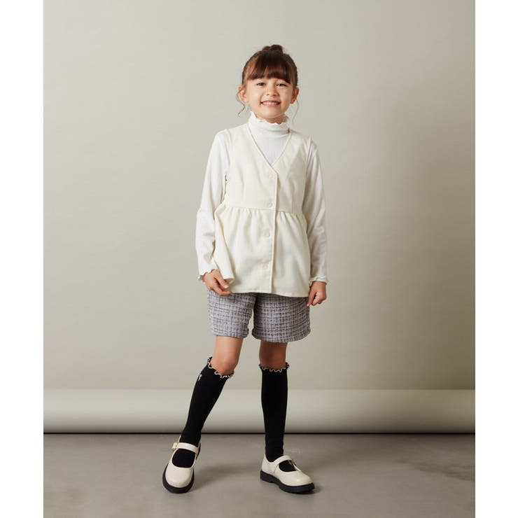 [140-150]【セットアップ対応】ペプラムギャザージレ | a.v.v【KIDS】 | 詳細画像6 