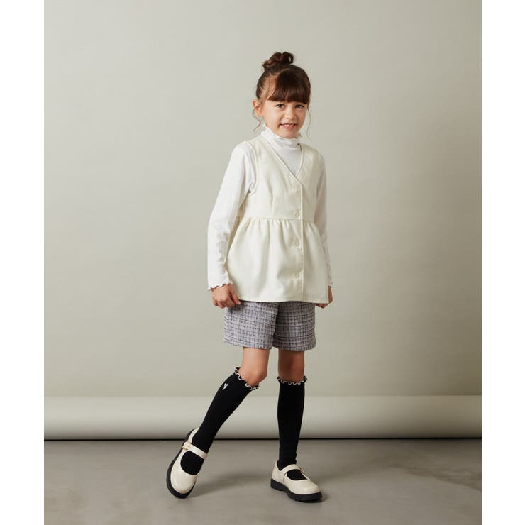 [140-150]【セットアップ対応】ペプラムギャザージレ | a.v.v【KIDS】 | 詳細画像7 