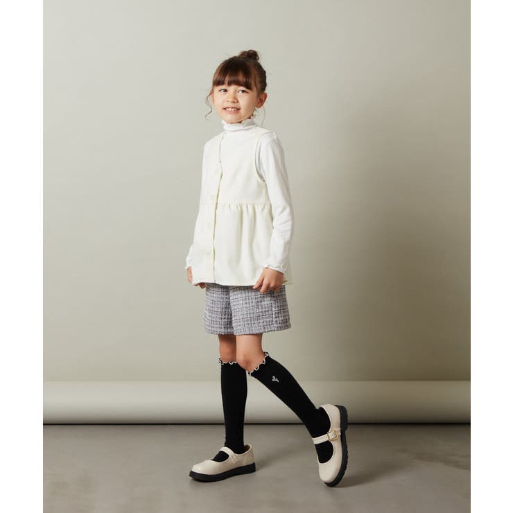 [140-150]【セットアップ対応】ペプラムギャザージレ | a.v.v【KIDS】 | 詳細画像9 