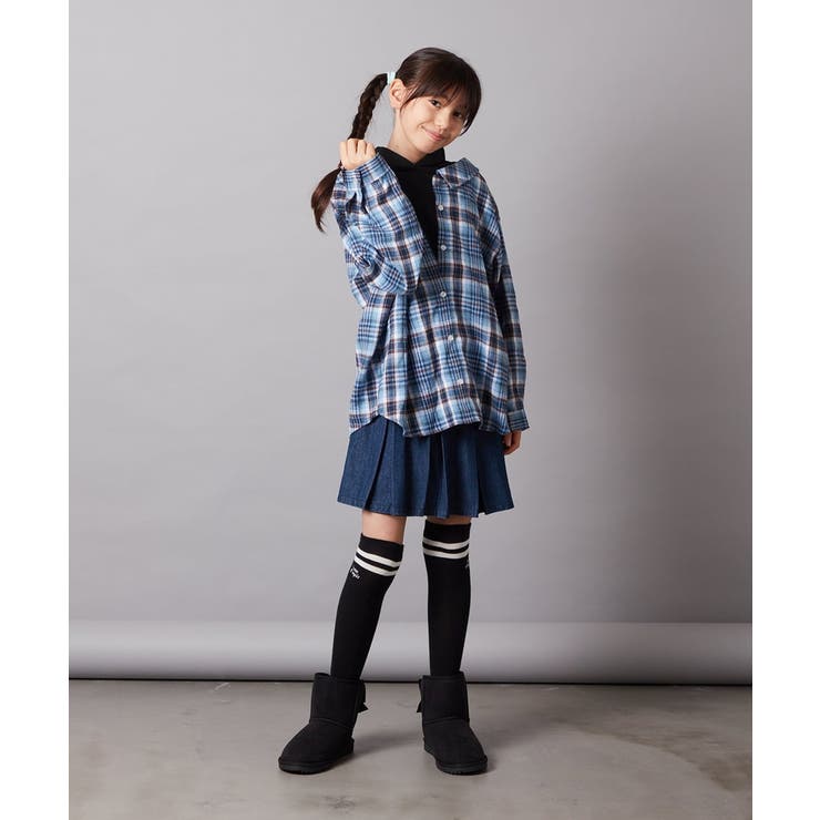 [140-150]【ふんわり重ね着】レイヤードシャツ | a.v.v【KIDS】 | 詳細画像15 