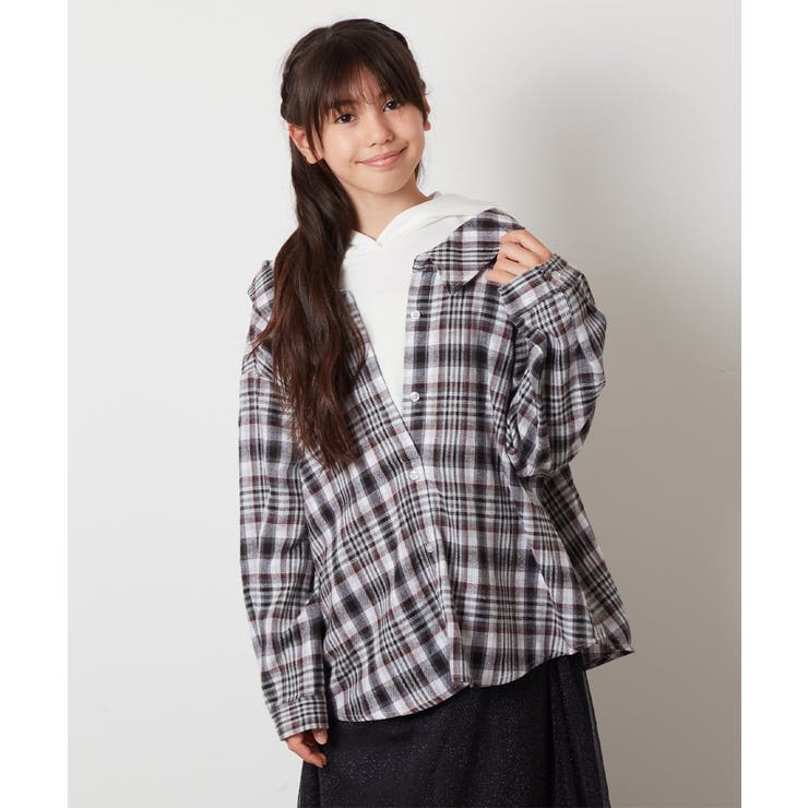 [140-150]【ふんわり重ね着】レイヤードシャツ | a.v.v【KIDS】 | 詳細画像22 