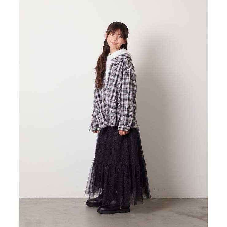 [140-150]【ふんわり重ね着】レイヤードシャツ | a.v.v【KIDS】 | 詳細画像26 