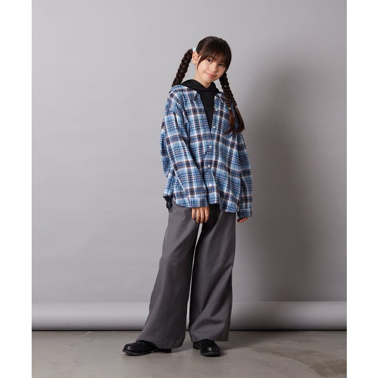 [140-150]【ふんわり重ね着】レイヤードシャツ | a.v.v【KIDS】 | 詳細画像5 