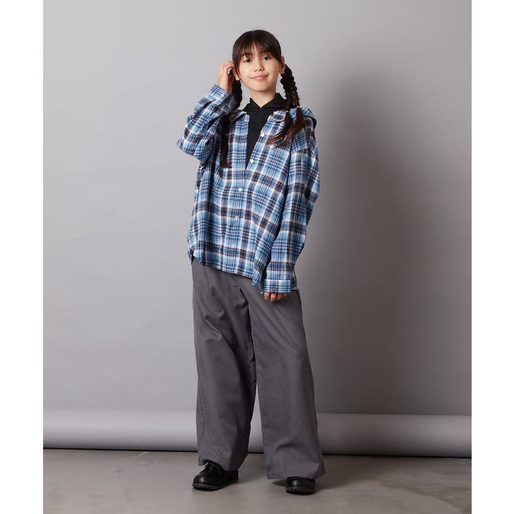 [140-150]【ふんわり重ね着】レイヤードシャツ | a.v.v【KIDS】 | 詳細画像8 