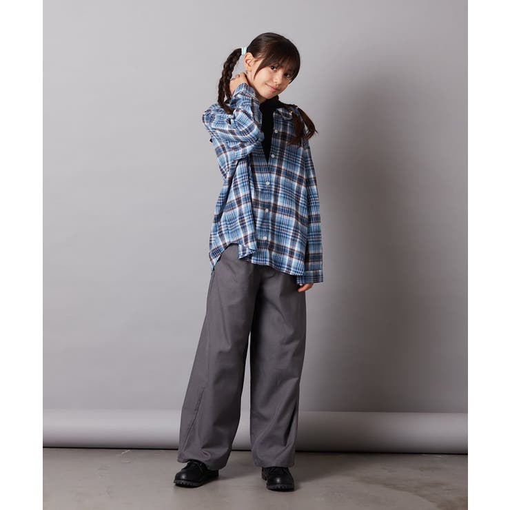 [140-150]【ふんわり重ね着】レイヤードシャツ | a.v.v【KIDS】 | 詳細画像9 