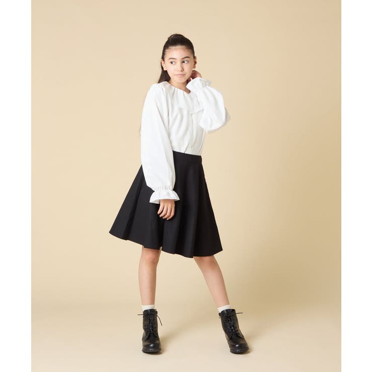 [130-160]フリルカラーブラウス | a.v.v【KIDS】 | 詳細画像4 