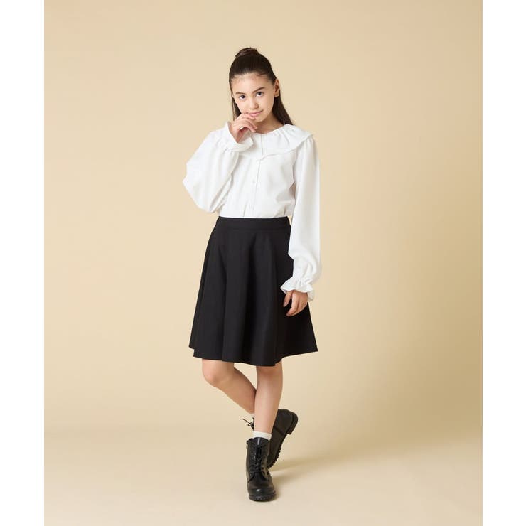 [130-160]フリルカラーブラウス | a.v.v【KIDS】 | 詳細画像5 