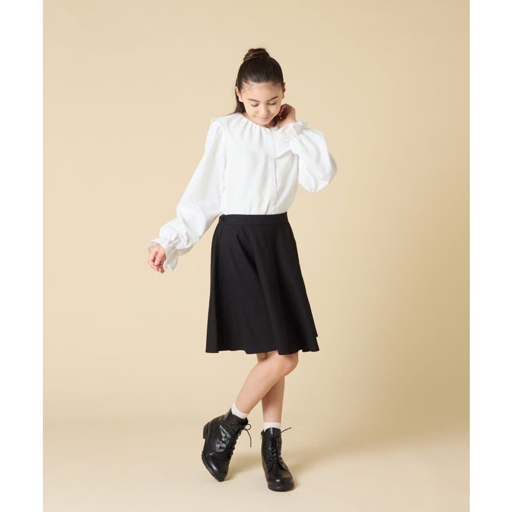 [130-160]フリルカラーブラウス | a.v.v【KIDS】 | 詳細画像7 