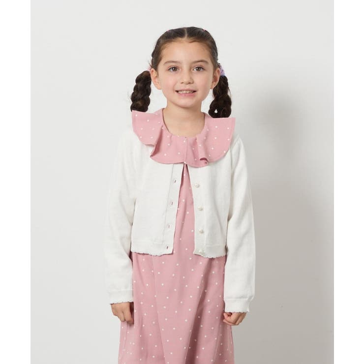 [110-130]パール調ボタンカーデ | a.v.v【KIDS】 | 詳細画像3 