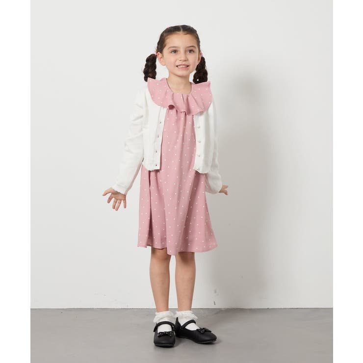 [110-130]パール調ボタンカーデ | a.v.v【KIDS】 | 詳細画像5 