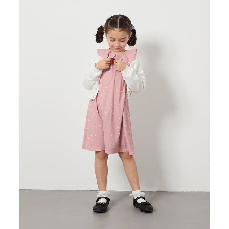 [110-130]パール調ボタンカーデ | a.v.v【KIDS】 | 詳細画像6 