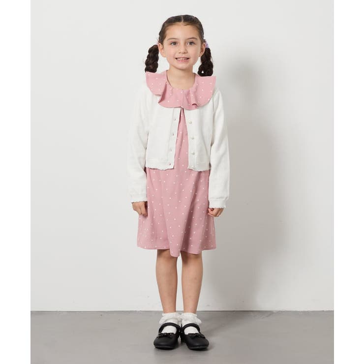 [110-130]パール調ボタンカーデ | a.v.v【KIDS】 | 詳細画像8 