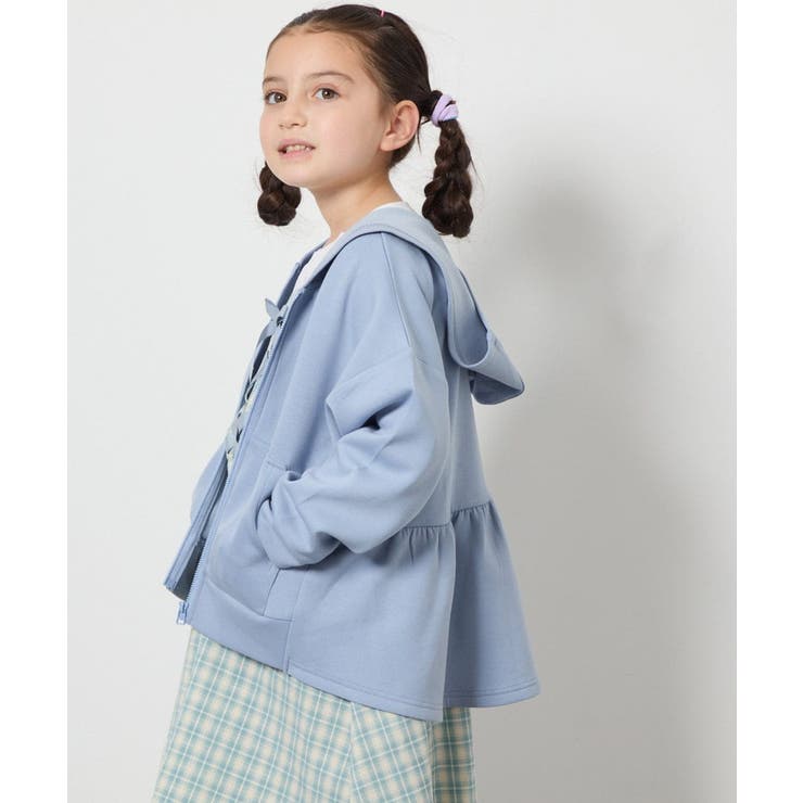 ライトブルー | [140-150]バックギャザーダンボールパーカー | a.v.v【KIDS】