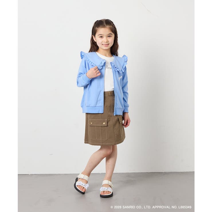 【数量限定】[110 160][シナモロール＆ポチャッコ]フリル衿スウェットカー… | a.v.v【KIDS】 | 詳細画像11 