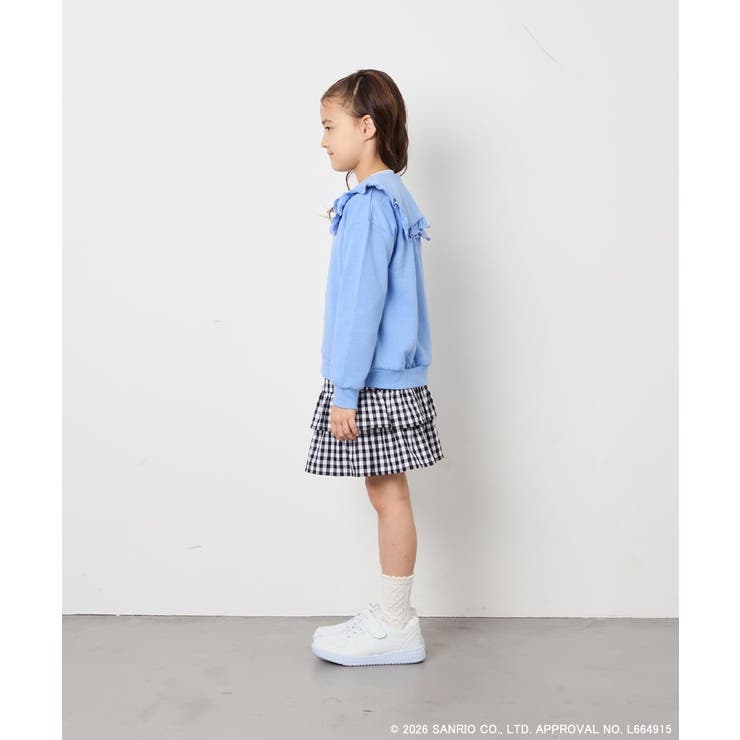 【数量限定】[110 160][シナモロール＆ポチャッコ]フリル衿スウェットカー… | a.v.v【KIDS】 | 詳細画像8 