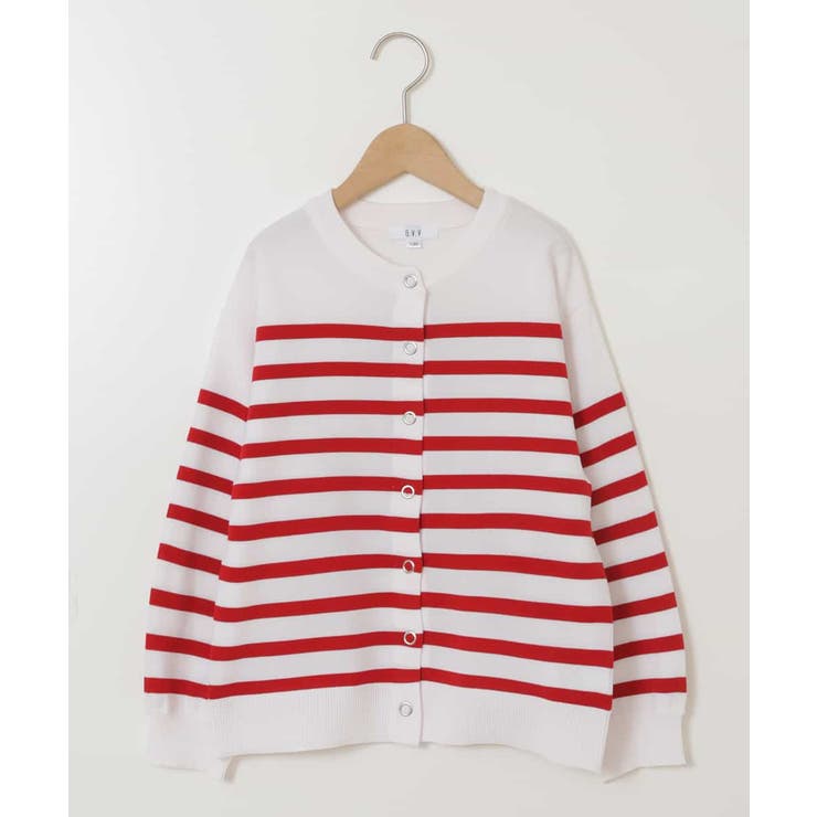 [100-130]フレンチボーダーカーディガン | a.v.v【KIDS】 | 詳細画像12 