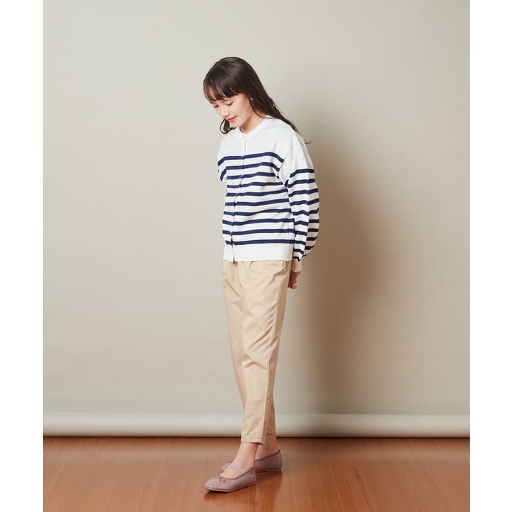 [100-130]フレンチボーダーカーディガン | a.v.v【KIDS】 | 詳細画像3 